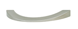 Handle, zinc, stainless steel, M4, center to center 64mm