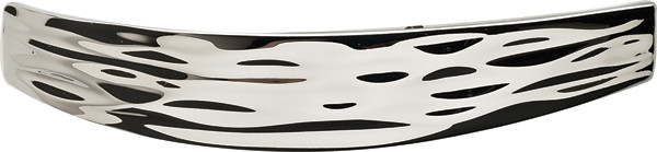 Handle, Strata, zinc, polished chrome, M4, center to center 96mm