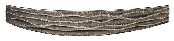 Handle, Strata, zinc, antique pewter, M4, center to center 128mm