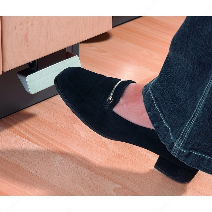 Opening Pedal Mechanism, #1052 for Waste pull out and drawers systems in Kitchen and Bath  Cabinets.