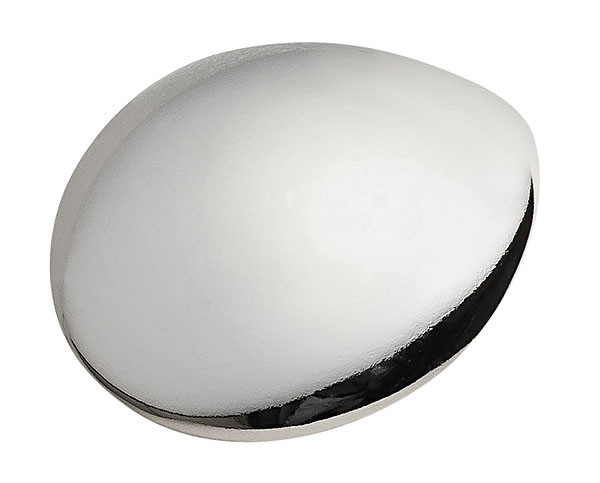 Handle, zinc, chrome polished, M4, center to center 16mm