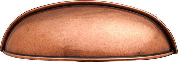 Handle, zinc, copper, M4, center to center 80mm