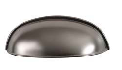 Handle, zinc, nickel matt, M4, center to center 80mm