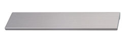 Handle, zinc, anodized silver colored, M4, center to center 160mm