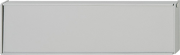 Handle, Bella Italiana, zinc, silver aluminum, M4, center to center 128mm