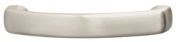 Handle, Bella Italiana, zinc, brushed nickel, M4, center to center 160mm