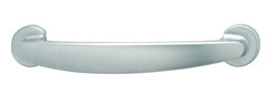Handle, zinc, chrome matt, center to center 128mm
