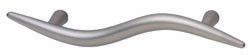 Handle, zinc, nickel matt, M4, 155 x 27mm, center to center 96mm