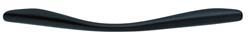 Handle, zinc, black matt, M4, 158 x 25mm, center to center 128mm