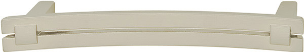 Handle, zinc, stainless steel, M4, center to center 96mm