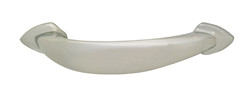 Handle, Bella Italiana, brass, chrome polished, M4, center to center 96mm