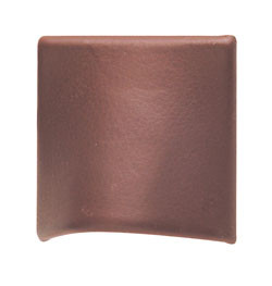 Handle, zinc, leather, chestnut, M4, center to center 16mm