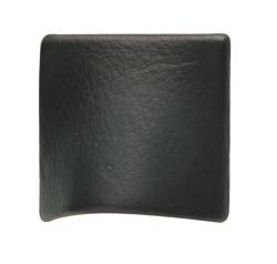 Handle, zinc, leather, black, M4, center to center 16mm