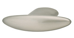 Handle, zinc, brushed nickel, M4, center to center 16mm