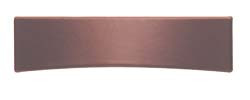 Handle, zinc, leather, chestnut, M4, center to center 96mm