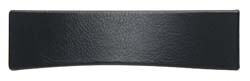 Handle, zinc, leather, black, M4, center to center 96mm