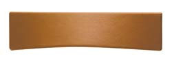 Handle, zinc, leather, toffee, M4, center to center 96mm