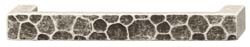 Handle, Bella Italiana, brass, antique silver, M4, center to center 96mm