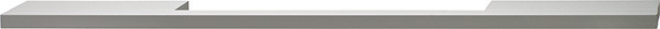 Handle, aluminum, silver anodized, M4, center to center 448mm