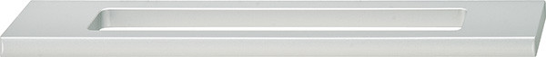 Handle, aluminum, silver anodized, M4, center to center 160mm