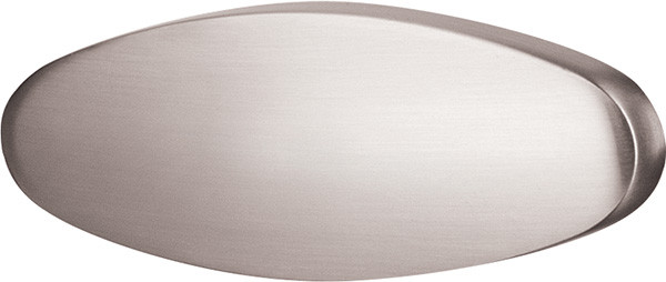 Handle, zinc, brushed nickel, 8-32, center to center 25mm