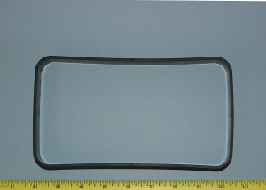 Rectangular Finishing Grommet 4-11/16" X 8-1/8" Black, Pkg of 1