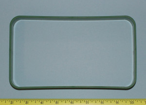 Rectangular Finishing Grommet 4-11/16" X 8-1/8" Green, Pkg of 1