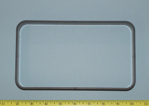 Rectangular Finishing Grommet 4-11/16" X 8-1/8" Watson Charcoal, Pkg of 1