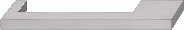Handle, Nouveau, zinc, brushed nickel, M4, center to center 128/160mm