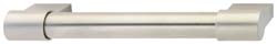 Handle, steel nickel matt / zinc nickel matt, M4, center to center 160mm