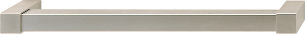 Handle, steel nickel matt / zinc nickel matt, M4, center to center 192mm