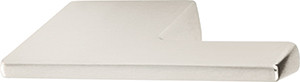 Handle, Fineline, zinc, stainless steel look, M4, center to center 16mm