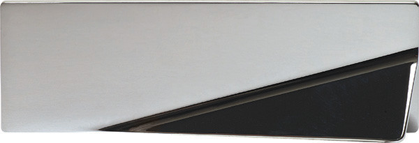 Handle, Bella Italiana, zinc, polished chrome, M4, center to center 128mm
