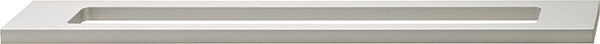 Handle, aluminum, silver anodized, M4, center to center 290mm