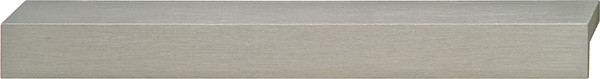 Handle, aluminum, stainless steel color, M4, center to center 192mm