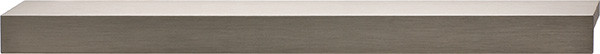 Handle, aluminum, stainless steel color, M4, center to center 360mm
