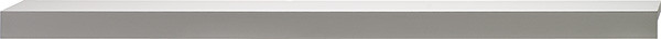 Handle, aluminum, silver anodized, M4, center to center 960mm