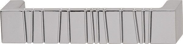 Calypso Handle, zinc, chrome polished, M4, center to center 96mm
