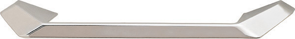 Geode Handle, zinc, chrome polished, M4, center to center 160mm