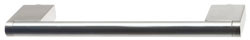 Handle, zinc, nickel matt / stainless steel, M4, center to center 896mm