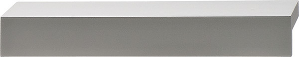 Handle, aluminum, silver anodized, M4, center to center 96mm