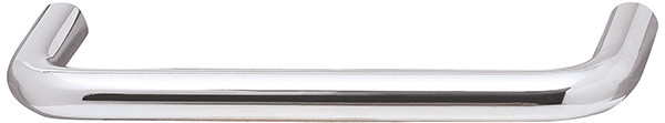 Wire Pull, steel, chrome polished, 8-32, center to center 89mm (3-1/2")