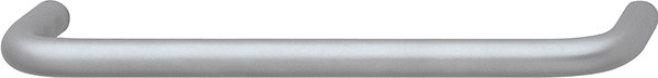 Handle, steel, matt chrome, 8-32, center to center 96mm