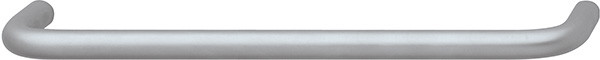 Handle, steel, matt chrome, 8-32, center to center 127mm
