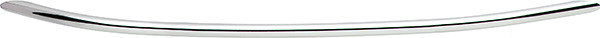 Handle, steel, chrome polished, M4, center to center 288mm