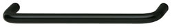 Handle, steel, black, M4, center to center 288mm