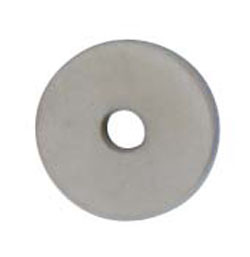 Rosette, stainless steel, matt, 17mm