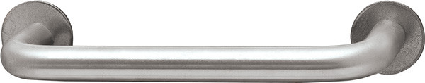 Handle, stainless steel, matt, M4, center to center 82mm