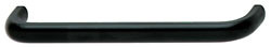 Handle, zinc, black, M4, center to center 128mm