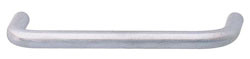 Handle, brass, satin chrome, 8-32, center to center 76mm